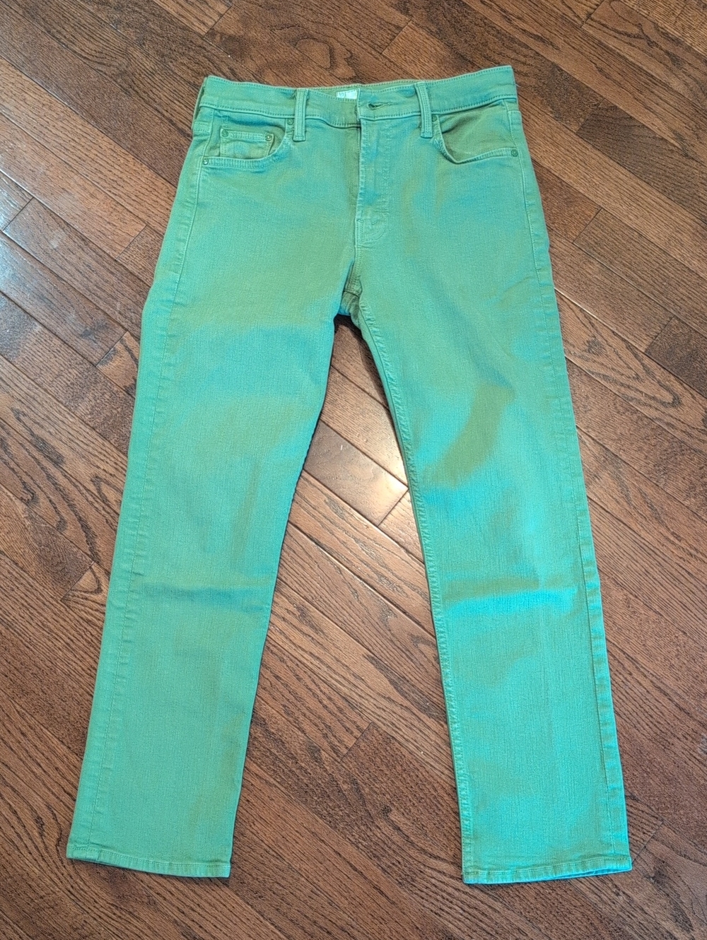 MOTHER Women's Teal Green Jeans